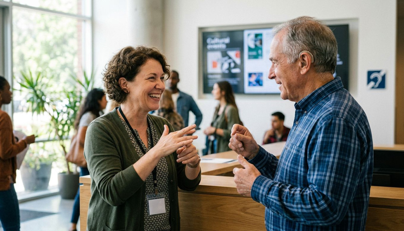 Quand l'accessibilité devient un levier de contact humain avec les publics sourds